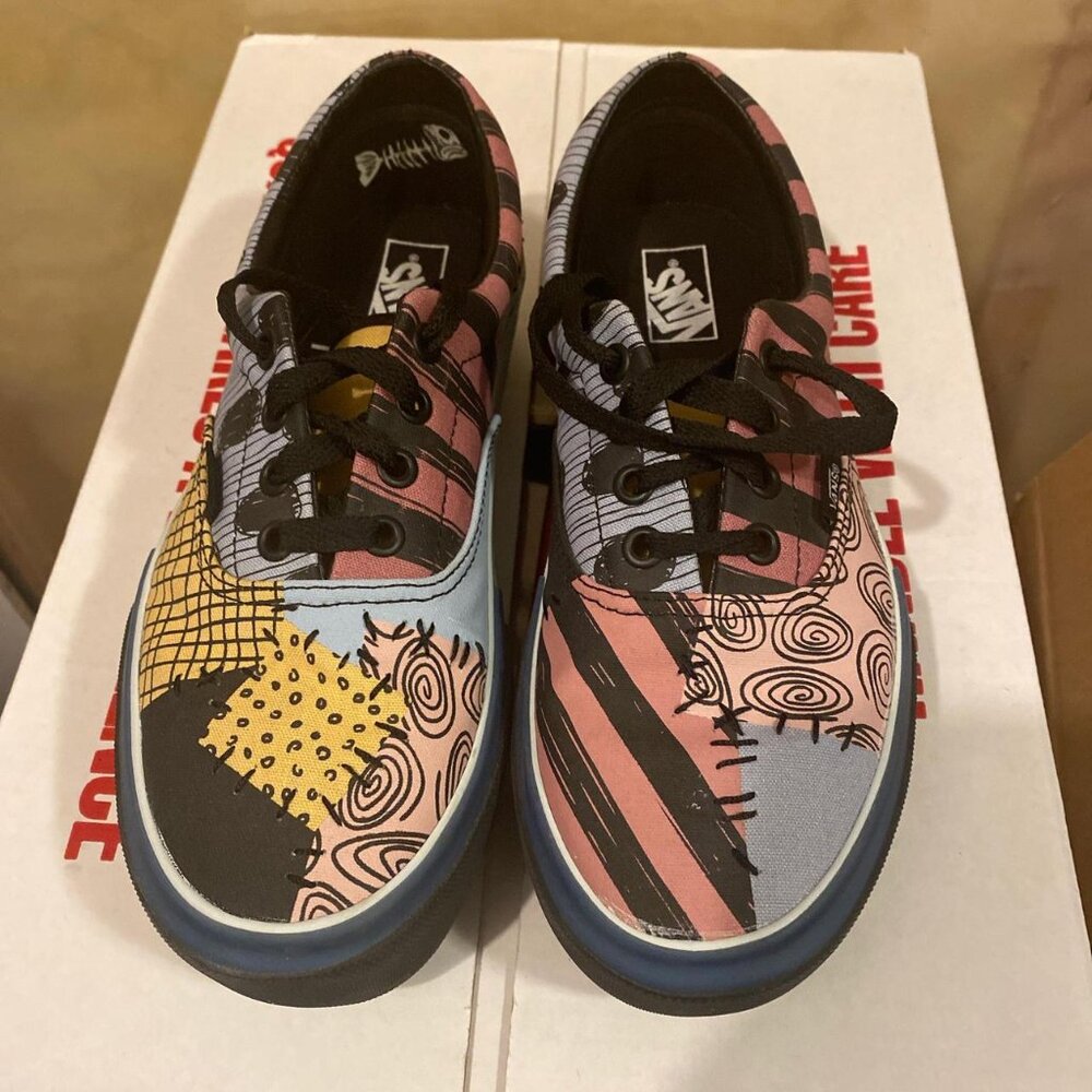 The Nightmare Before Christmas Sally Stitches Vans Mint